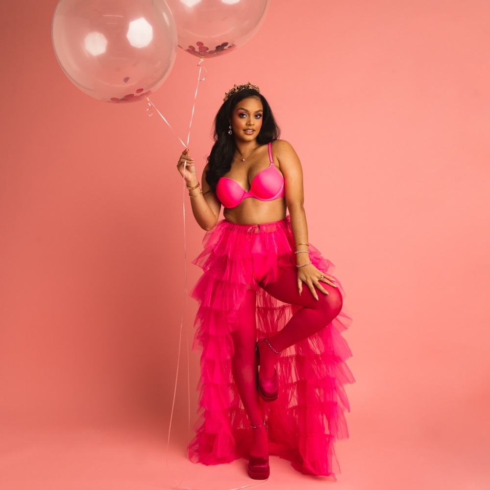 NEW FUSCHIA TIERED RUFFLE PEPLUM